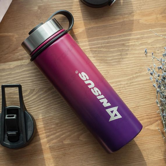 Термобутылка 530ML три крышки (N.TB-022-RB) Nisus