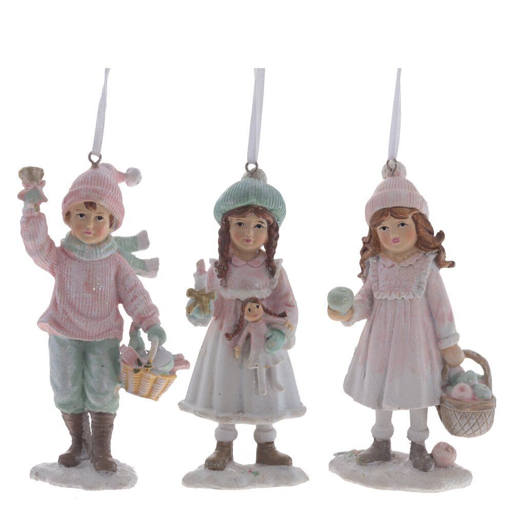 GAEM Изделие декоративное подвесное "Девочка/Мальчик", L6 W4 H13 см, 3в.