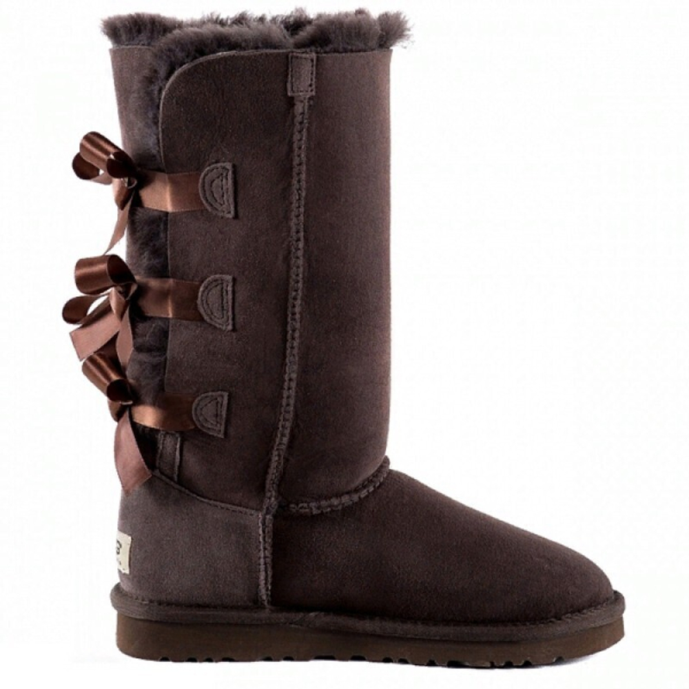 Угги Bailey Bow Tall Chocolate