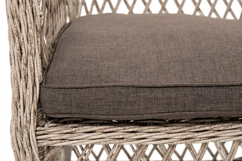 "Эспрессо-80 L" обеденная группа плетеная, цвет бежевый