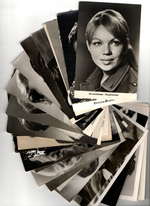 №25 Открытки Артисты и актёры СССР 1960–1970-е г. 25 штук. Чёрно-белые, чистые, без повторов