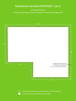 Натяжные потолки 1.2 м2, 3 м2