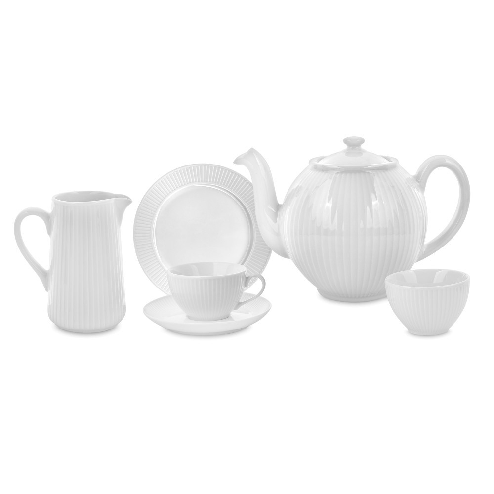 Сервиз чайный на 6 персон 15 предметов Pillivuyt Plisse-Toulouse