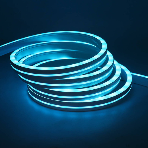 Светодиодная лента - НЕОН 12В 6*12мм Синяя с блоком питания 5-метров