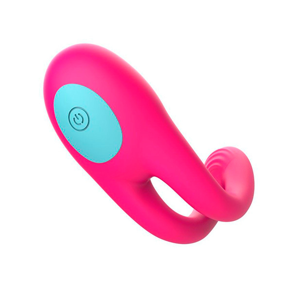Розовое виброкольцо с пультом ДУ I-Moon Candy MY-1001