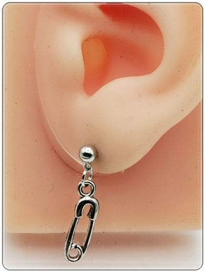 Серьги гвоздики пусеты "Булавки".