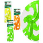 Набор лекал 3шт. (25,17,12 см) прозрачный, флуоресцентный, Стамм, ассорти