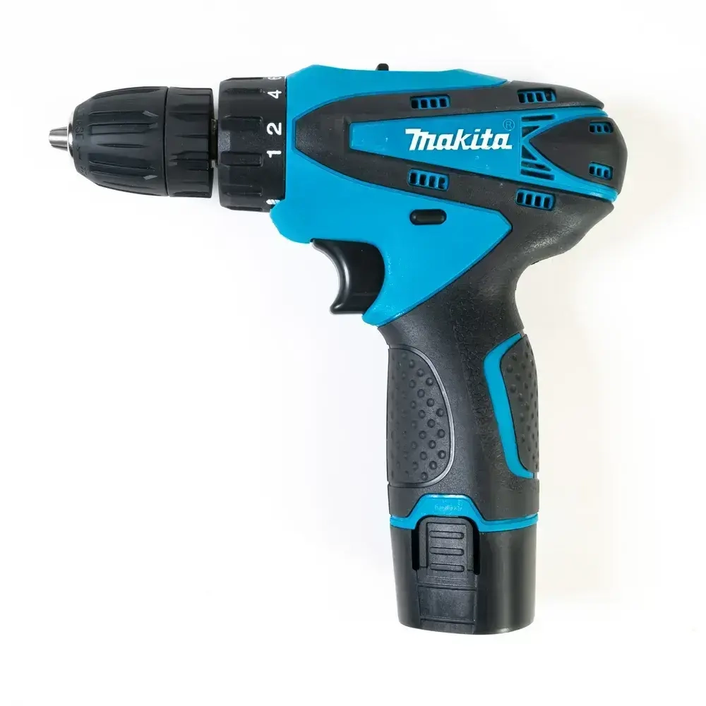 Makita, шуруповерт аккумуляторный, от аккумулятора, 12 В, 24 Нм, 2 акб