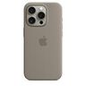 Apple Silicone Case with MagSafe iPhone 15 Pro Clay (Серый)