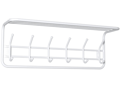 Вешалка с полкой 80 белая