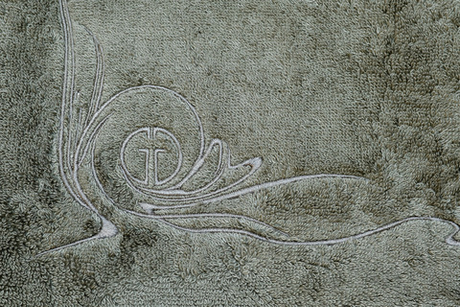 Полотенце 50х90 Garda Decor Лирика зеленое