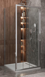 Душевой уголок Cezares MOLVENO-AF-31-90-C-CR-IV, 90х90х195, профиль хром, стекло прозрачное