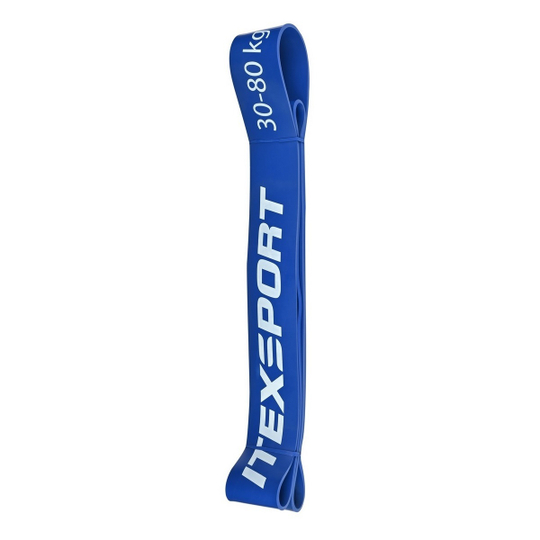 ITEX SPORT резинка для подтягивания на турнике, эспандер ленточный синий (сопротивление 30-80 кг), оптом
