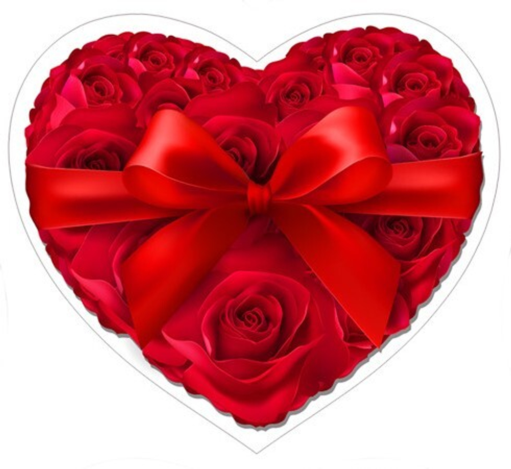 Вырубные наклейки Сердечко