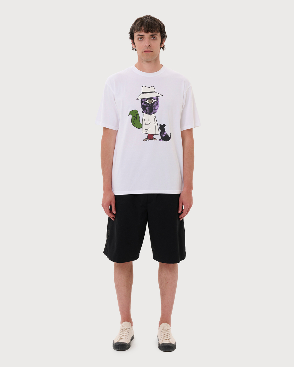 UNDERCOVER ФУТБОЛКА БЕЛАЯ С ПРИНТОМ