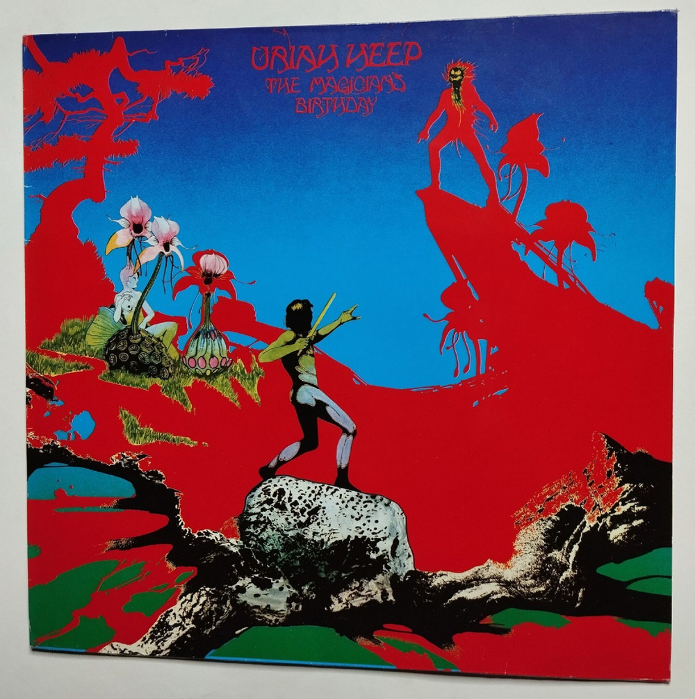 Винтажная виниловая пластинка LP Uriah Heep The Magicians Birthday (Germany 1982)