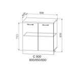 Квадро Кожа шоколад С 800