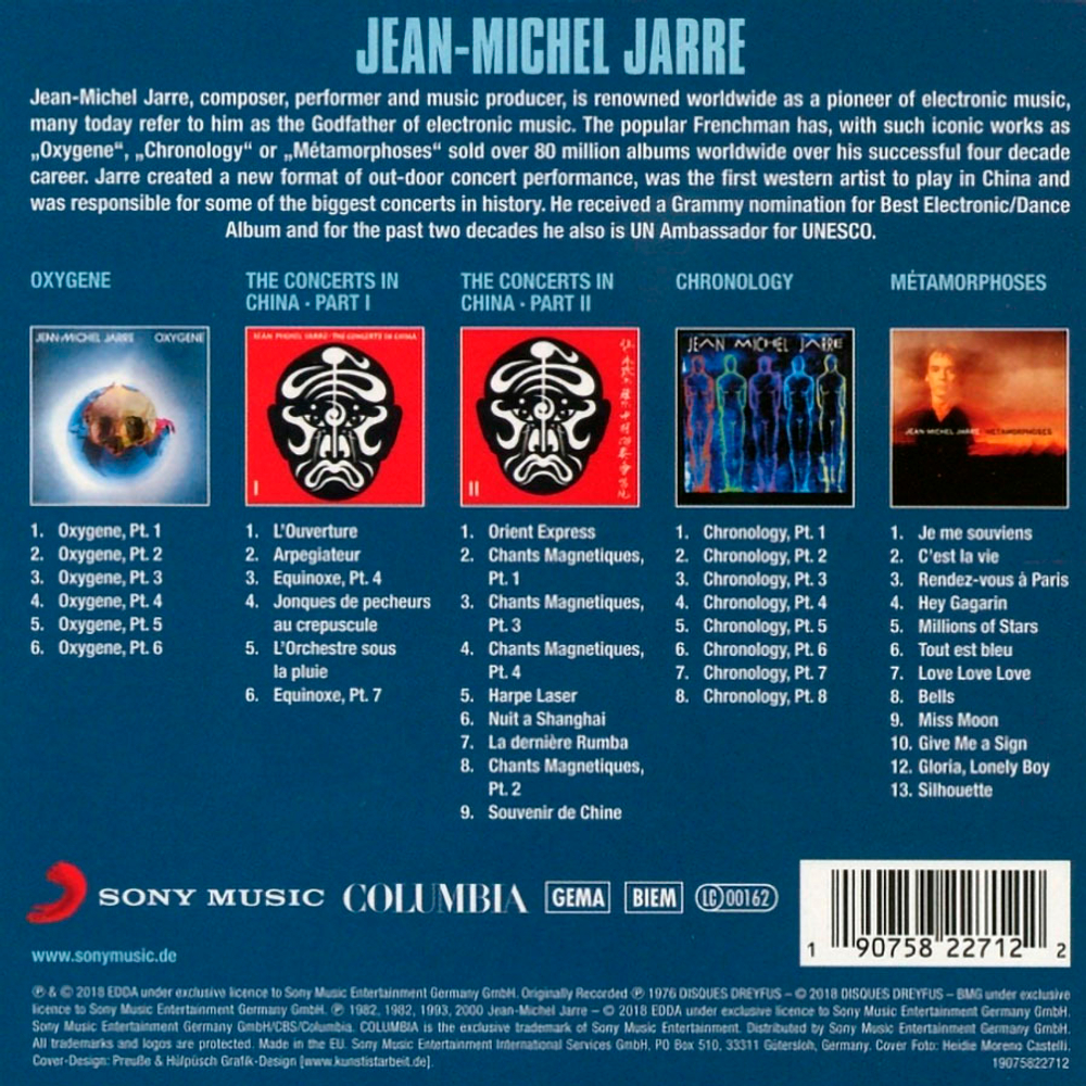 Jean-Michel Jarre / Original Album Classics, Vol.2 (5CD)