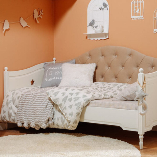 Кровать тахта Бетти №2, с мягкой спинкой