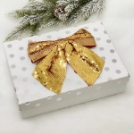 Бант на ёлку «Сияние» 20*22 см, Золото