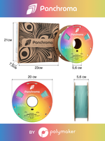 Пластик Polymaker Panchroma Matte PLA 1,75mm, 1kg Marble Slate Grey