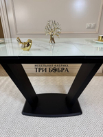 Кухонный раздвижной стол "Прадо", белый мрамор