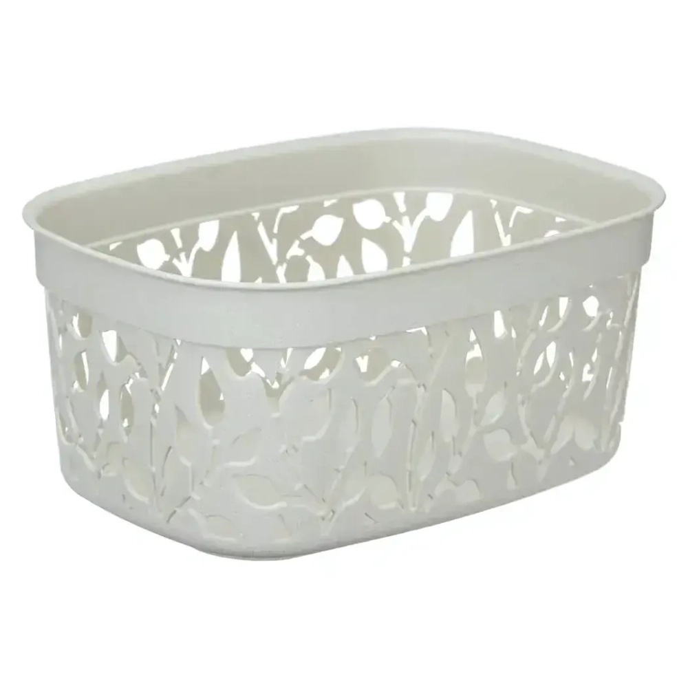 Коробка ФЛОРА 3л белый ротанг 0,11*0,175*0,24 м