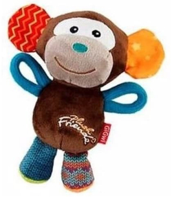 GiGwi 75349 Игрушка Обезьянка с пищалками 16см