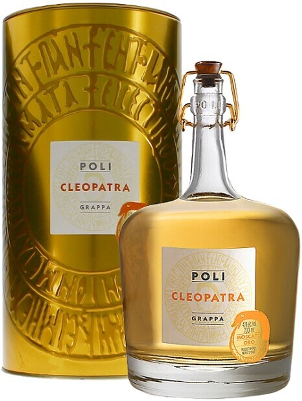 Граппа Cleopatra Moscato Oro gift tube, 0.7 л.