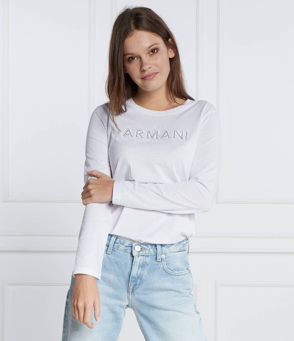 Блузка Armani Exchange - белый(6RYT49 YJ3RZ)