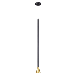 3884/1GB HIGHTECH ODL20 349 черно-золотистый/металл Подвесной светильник LED GU10 7W 220V PIPA
