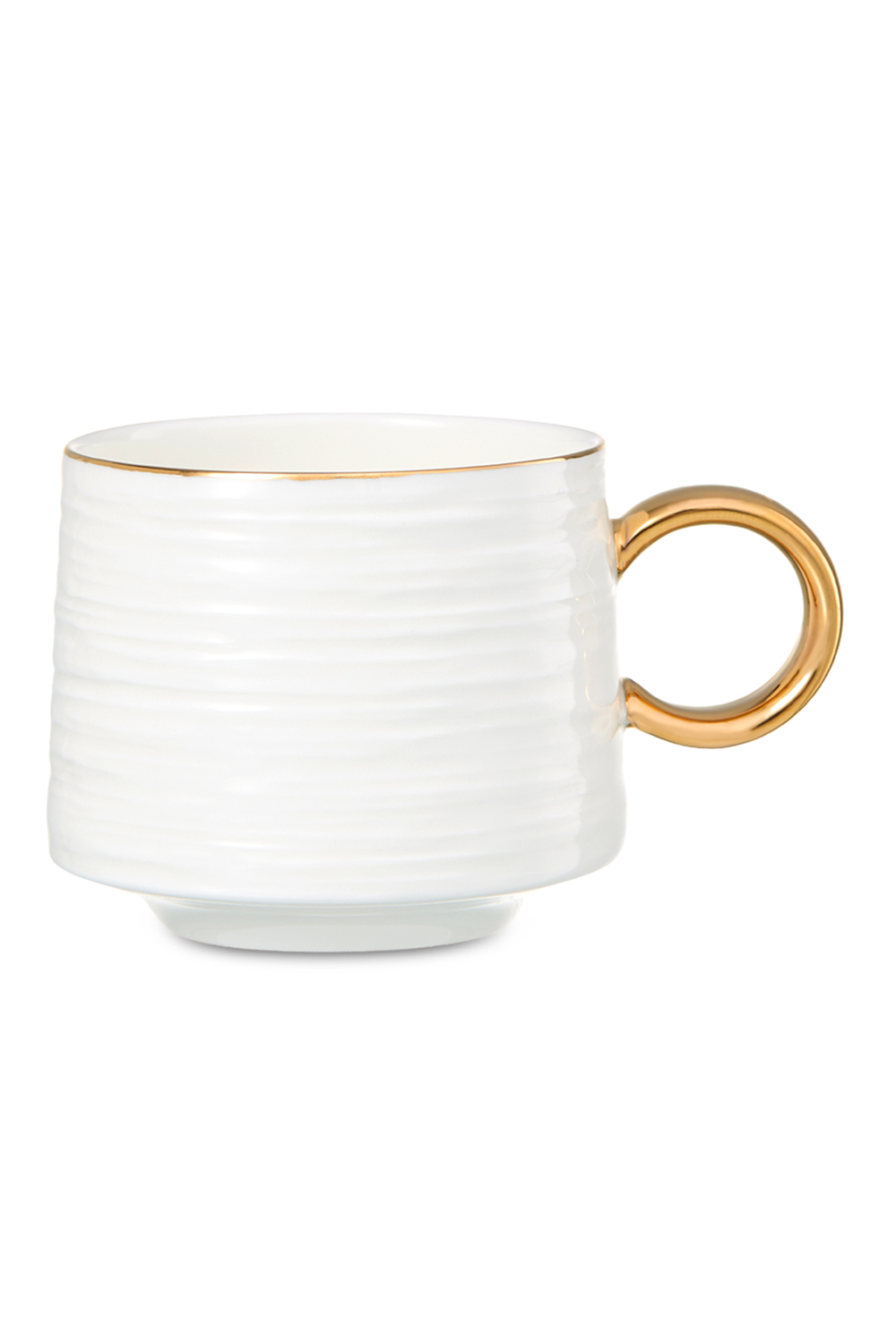 Набор чашек кофейных с блюдцем 2шт 90мл Decor de table Винтаж золотой кант