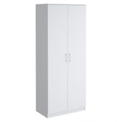 Шкаф гардеробный 900 Париж (белый), МФ 1+1