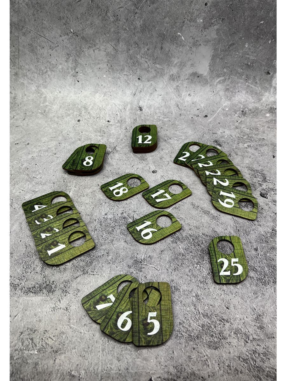 Номерки для гардероба 4х6 см