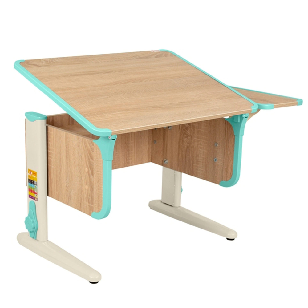 Растущая парта Дэми с боковой полкой СУТ 41-01 (1030×550 мм)