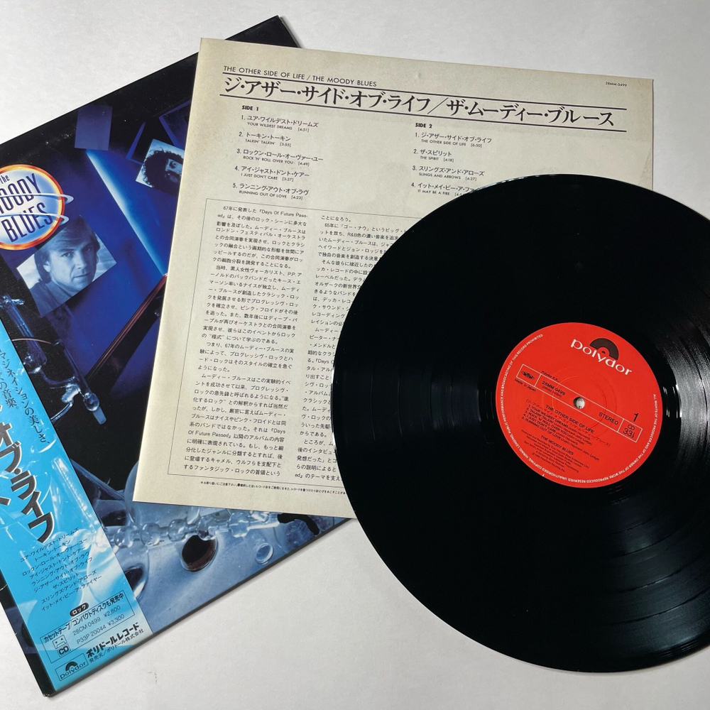 Винтажная виниловая пластинка LP The Moody Blues The Other Side Of Life (Japan 1986) (Obi)