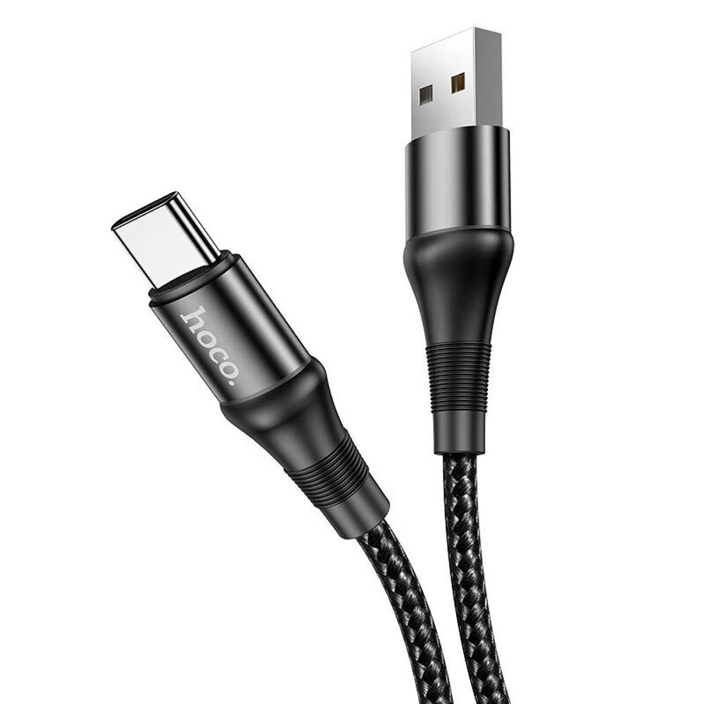 Кабель HOCO X50 USB-Type-C 3A 1м Nylon Black