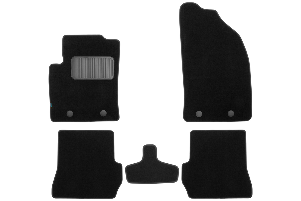 Коврики в салон для FORD Fusion АКПП 2002-2005, 2005-2012, хэтчбек, 5 шт. (текстиль) KLEVER03160622110KH