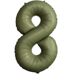 Шар фольгированный Цифра 8 101 см (Зеленый)