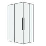 Душевое ограждение Grossman Galaxy 1/2.K33.01.10.10.00-1/2.K33.01.70.10.00 (100х70х195) раздвижная,хром,стекло прозрачное,2 места