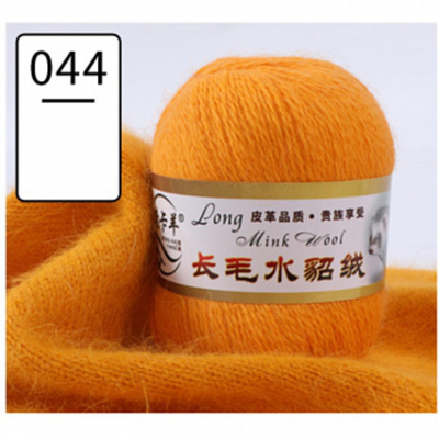 Пряжа "Норка" длинноворсовая, Пух норки-90 % Полиамид-10 %