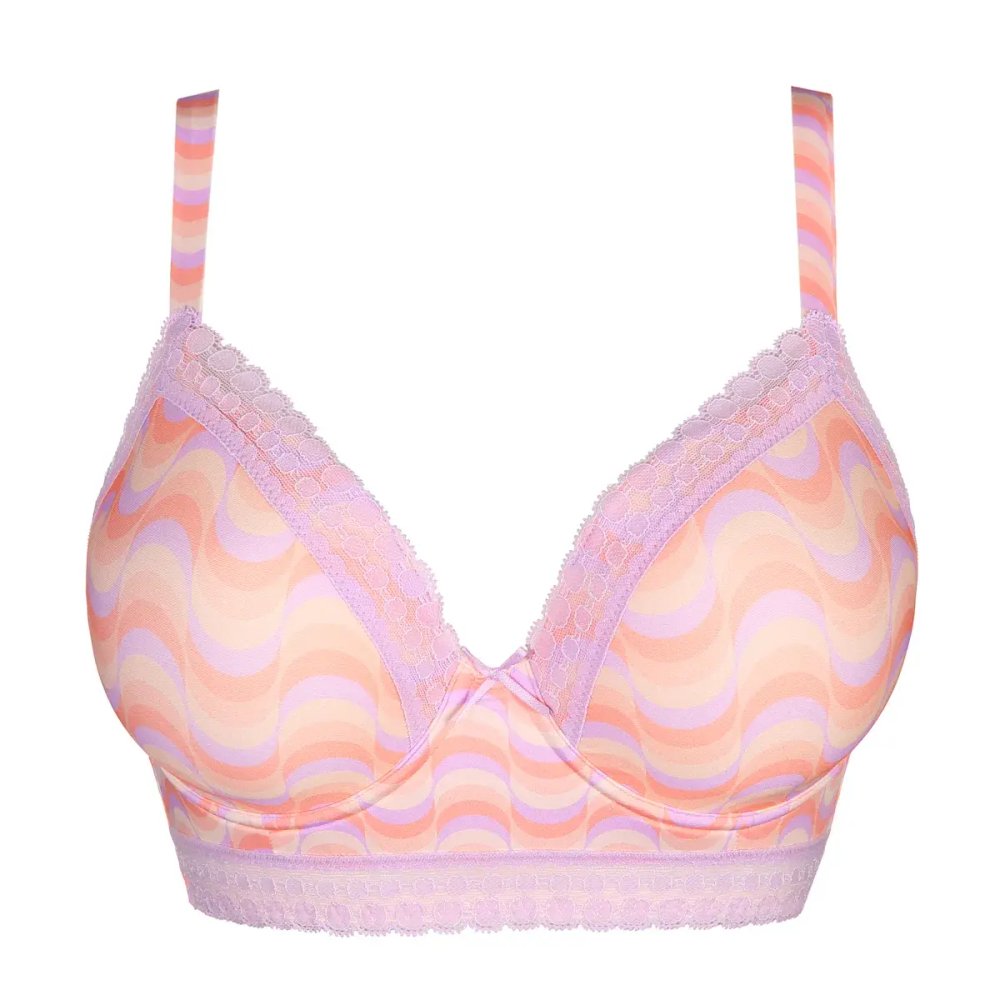 PRIMADONNA Twist Goleta Бюстгальтер с глубоким вырезом, бело-розовый