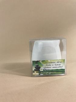 Массажная свеча с маслом какао и мяты (Мятная шоколадка)  20 часов