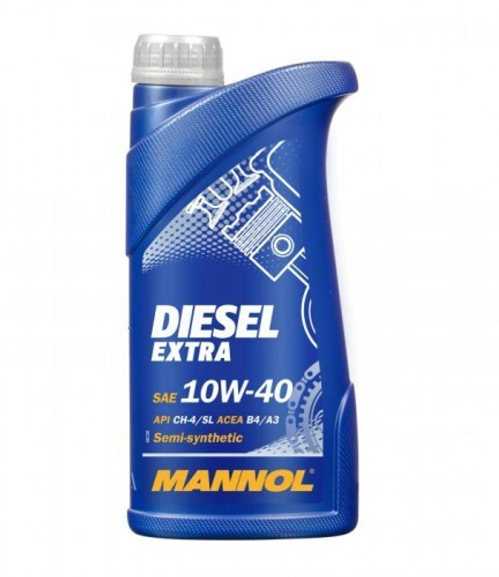 MANNOL 7504 Diesel Extra D HP 10W-40 CH-4/SL Масло моторное, 1л