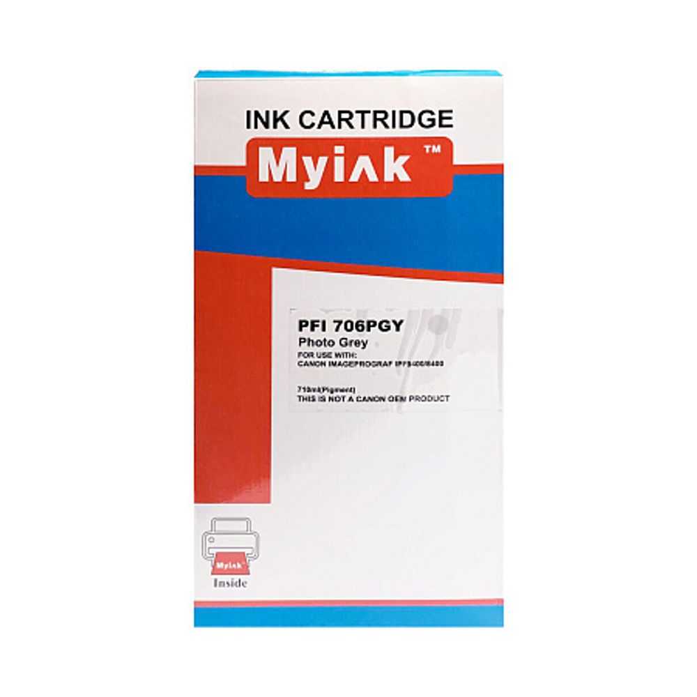 Картридж MyInk, аналог CANON PFI-706PGY для IPF 8400/8400S/8400SE/9400/9400S Photo Gray (710 ml)