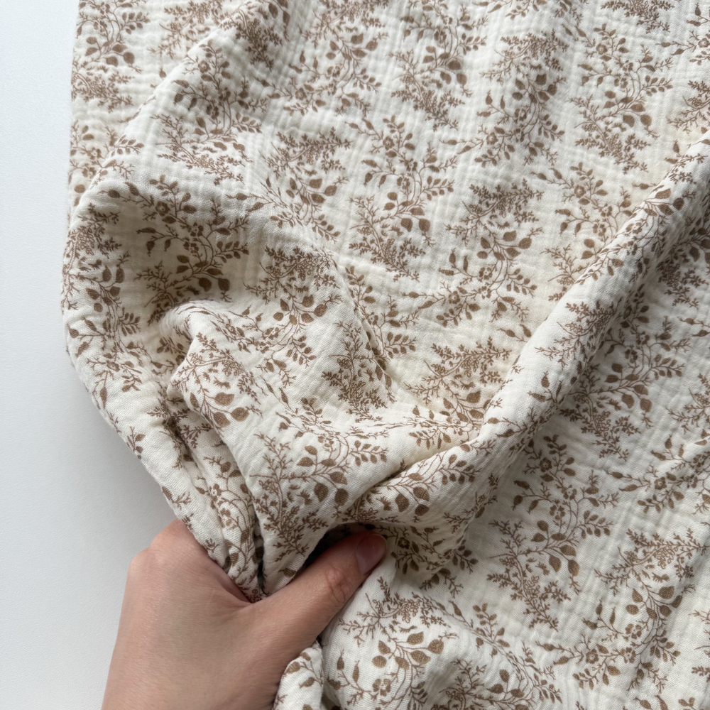 Муслин Коричневые веточки