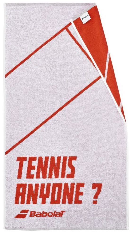 Полотенце теннисноеBabolat Medium Towel - white/cherry tomato