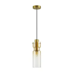 5057/1A PENDANT ODL24 385 золотой/янтарный/металл/стекло Подвес E27 1*40W SCROW