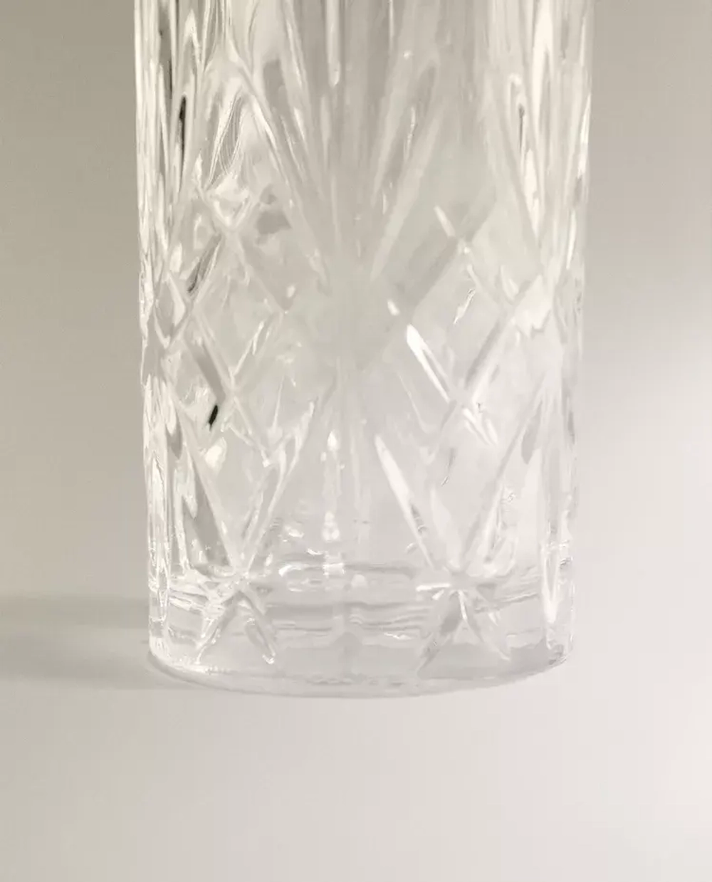 ZARA HOME ВЫСОКИЙ СТАКАН С РЕЛЬЕФНЫМ УЗОРОМ», ПРОЗРАЧНЫЙ