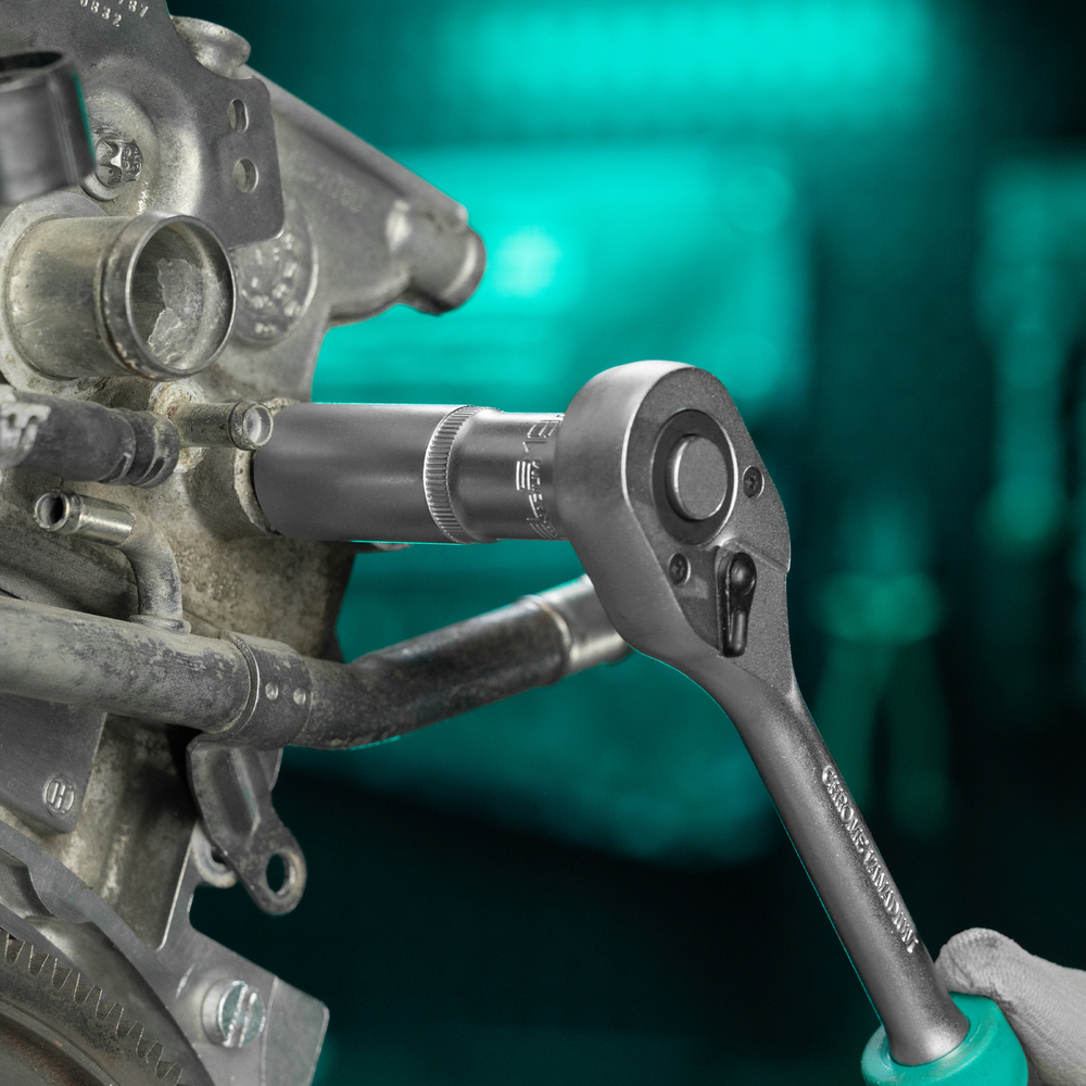 Головка торцевая удлиненная, 19 мм, шестигранная, CrV, под квадрат 1/2 Stels 13850